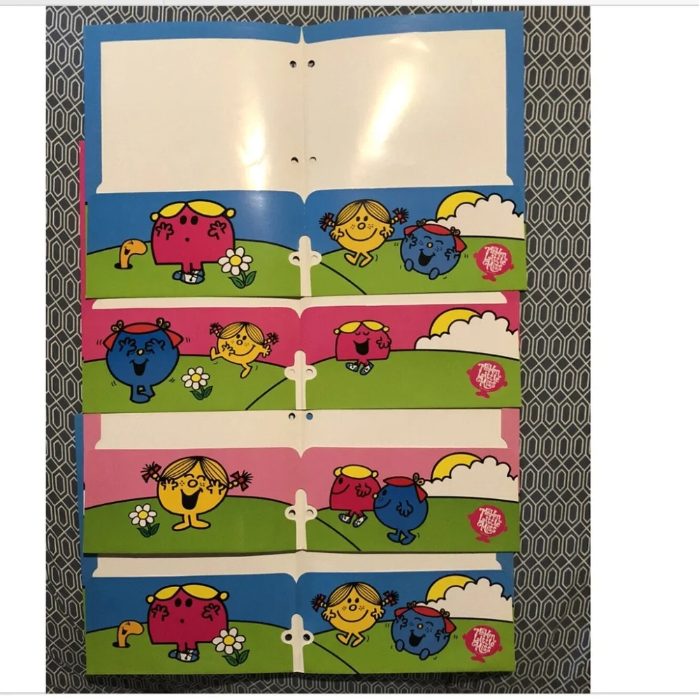 Set of Four (4) Little Miss Chatterbox, Sunshine, and Giggles Folders